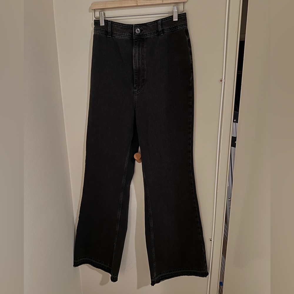 We the Free High Waisted Wide Leg Jeans Size 30